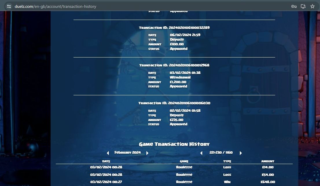 HowToPredictTheRouletteNumbersDuelzOnlineCasino-Transactions